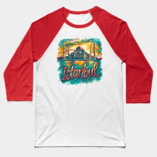 Istanbul Retro Turkey t-shirt Baseball T-Shirt